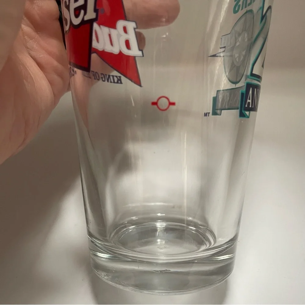 Budweiser pint glass